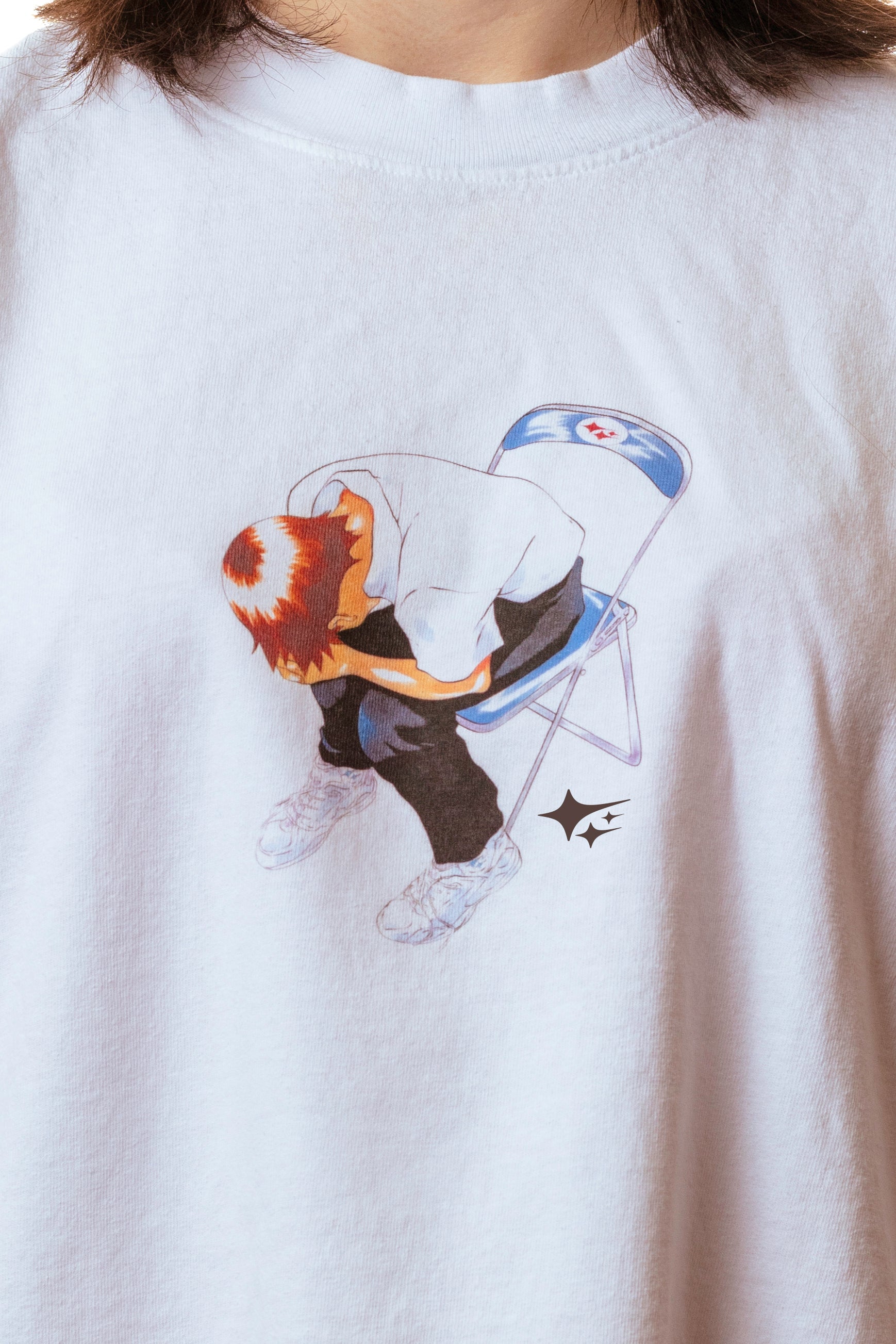 Sad Shinji T-shirt (white) – ultrafeel.jp